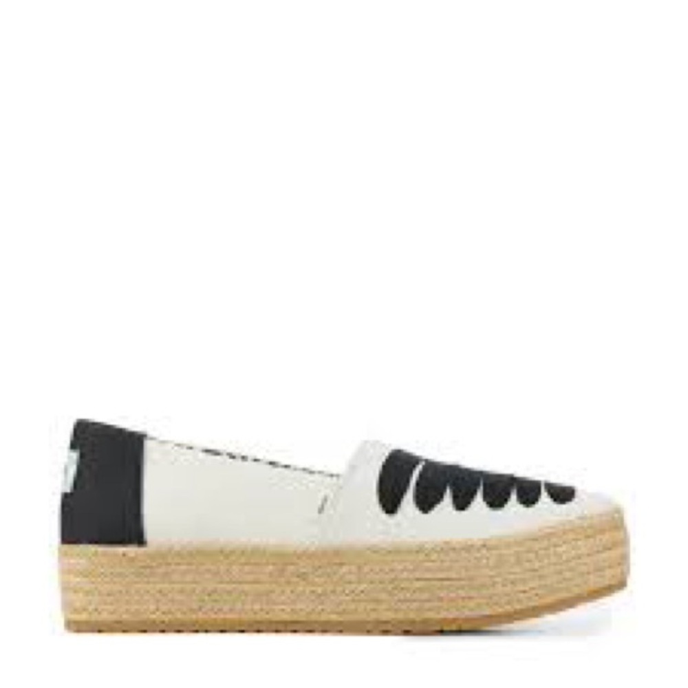 TOMS WOMEN’S VALENCIA ESPADRILLES - NATURAL SIZE 9.5 (NEW WITH TAGS) - Picture 2 of 5